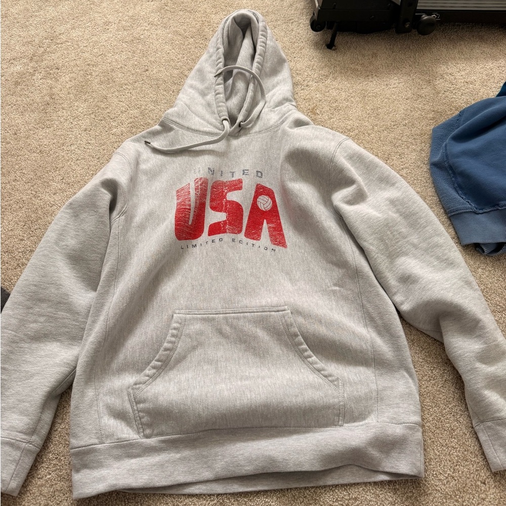 Gray USA Hoodie